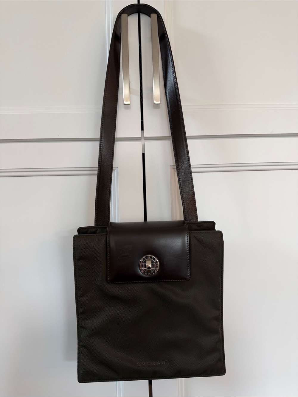 Bvlgari (pronounced Bulgari) Dark Brown Women’s Luxury Shoulder Bag